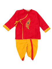 Dhoti Kurta Set for Boys - Red | BJ25IN50RDA