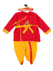 Dhoti Kurta Set for Boys - Red | BJ25IN50RDA