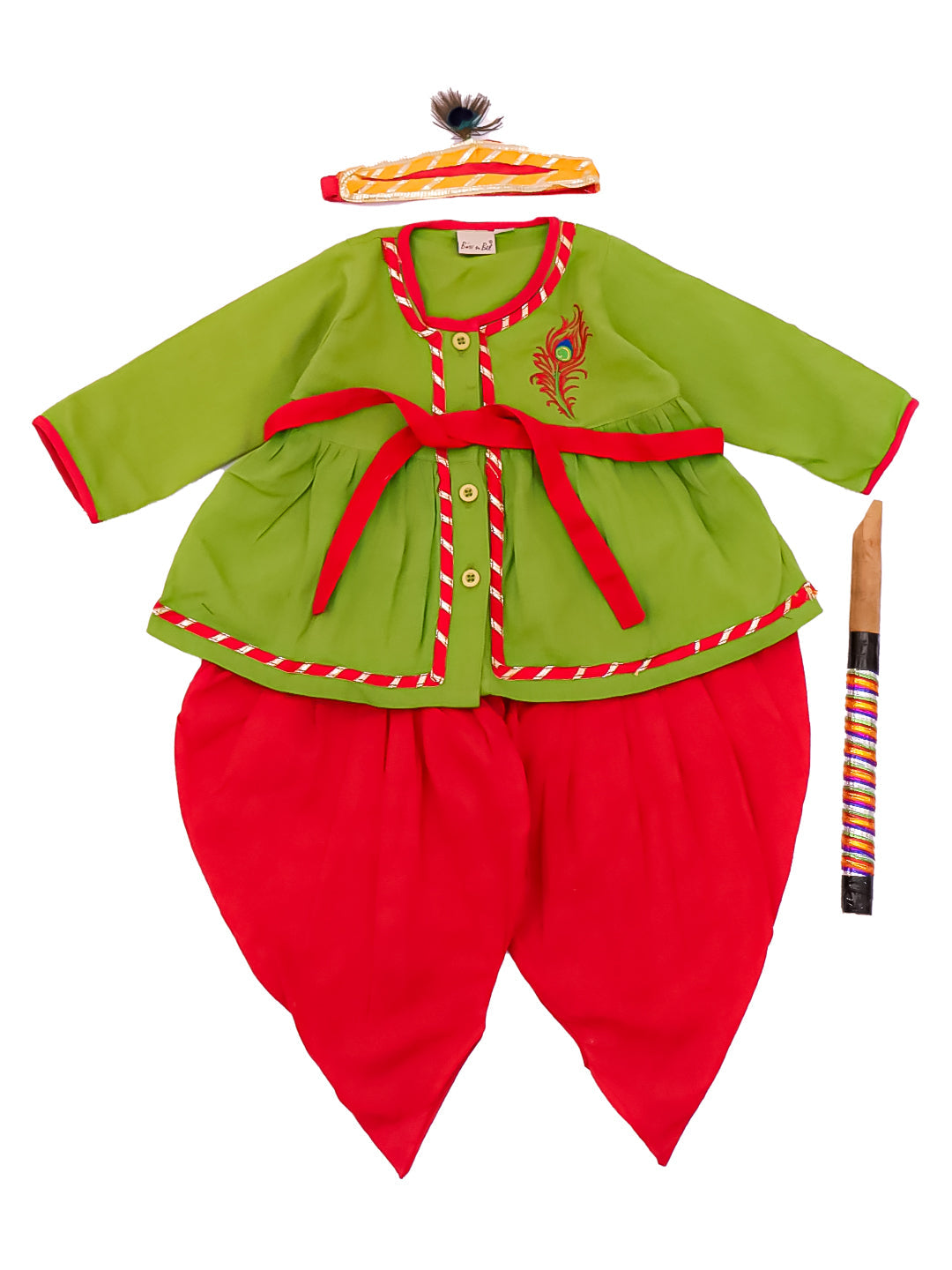 Ethnic Suit Set for Girls - Green | BJ25IN51GRA | DesiQlo