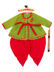 Ethnic Suit Set for Girls - Green | BJ25IN51GRA
