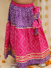 Lehenga Choli Set for Girls - Pink | BJ25LC02PIA