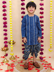 Dhoti Kurta Set for Boys - Blue | BN24DK09BLA