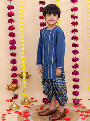 Dhoti Kurta Set for Boys - Blue | BN24DK09BLA