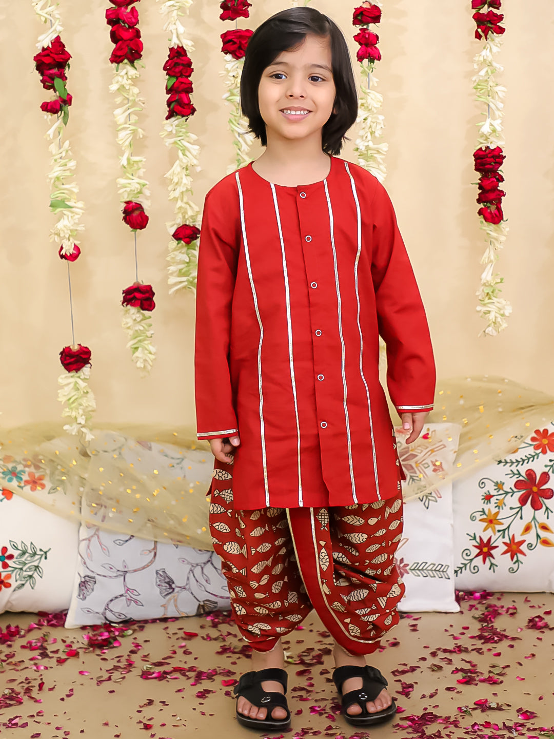 Dhoti Kurta Set for Boys - Blue | BN24DK09BLA