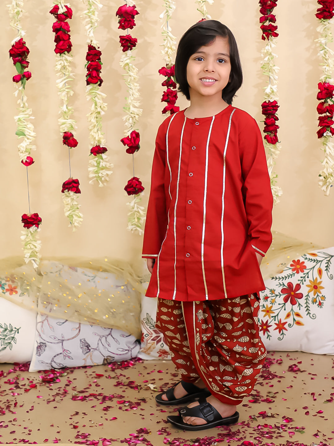 Dhoti Kurta Set for Boys - Blue | BN24DK09BLA | DesiQlo