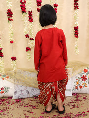 Dhoti Kurta Set for Boys - Blue | BN24DK09BLA