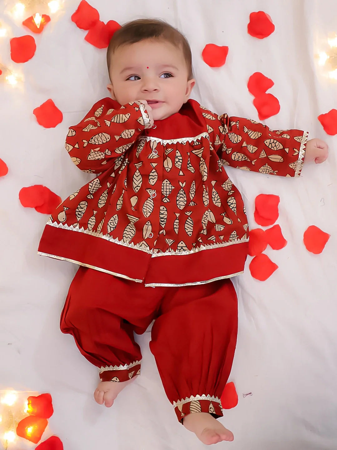 Ethnic Suit Set for Girls - Blue | BB24SU06BLA | DesiQlo