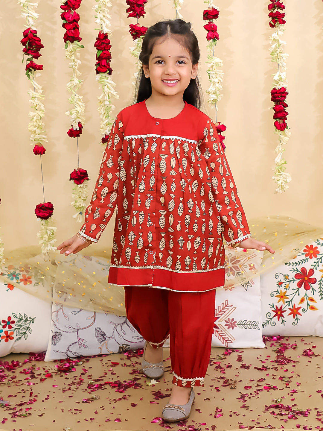 Ethnic Suit Set for Girls | BN24SU12MRA | DesiQlo