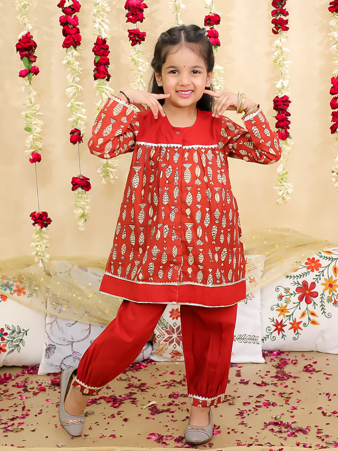 Ethnic Suit Set for Girls | BN24SU12MRA | DesiQlo