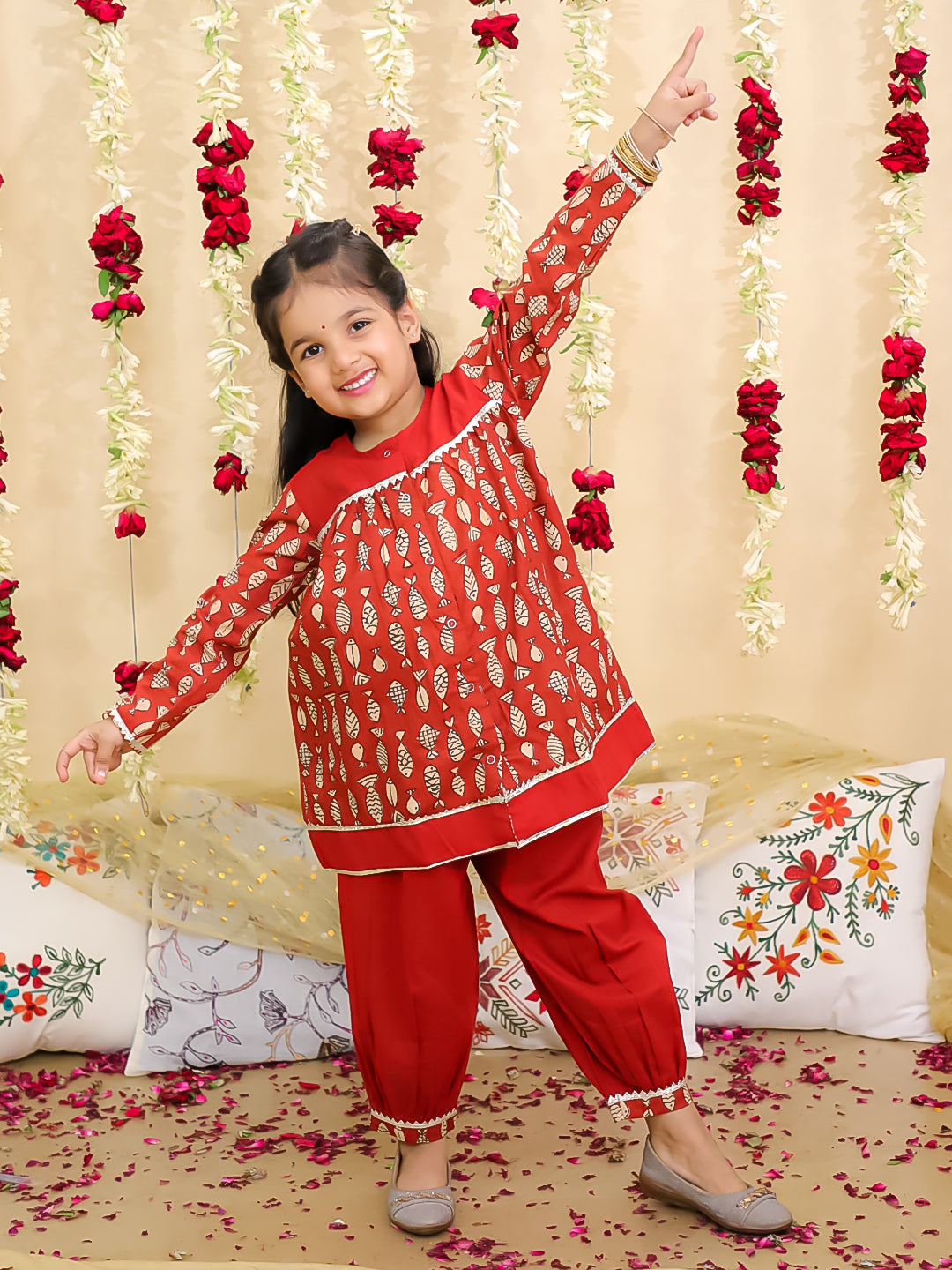 Ethnic Suit Set for Girls | BN24SU12MRA | DesiQlo
