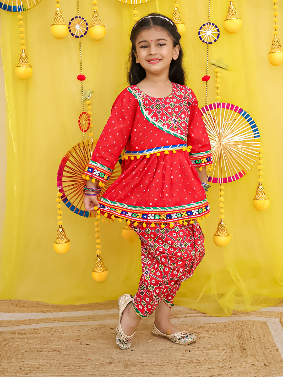 Ethnic Suit Set for Girls - Pink | BN25IW01PIA