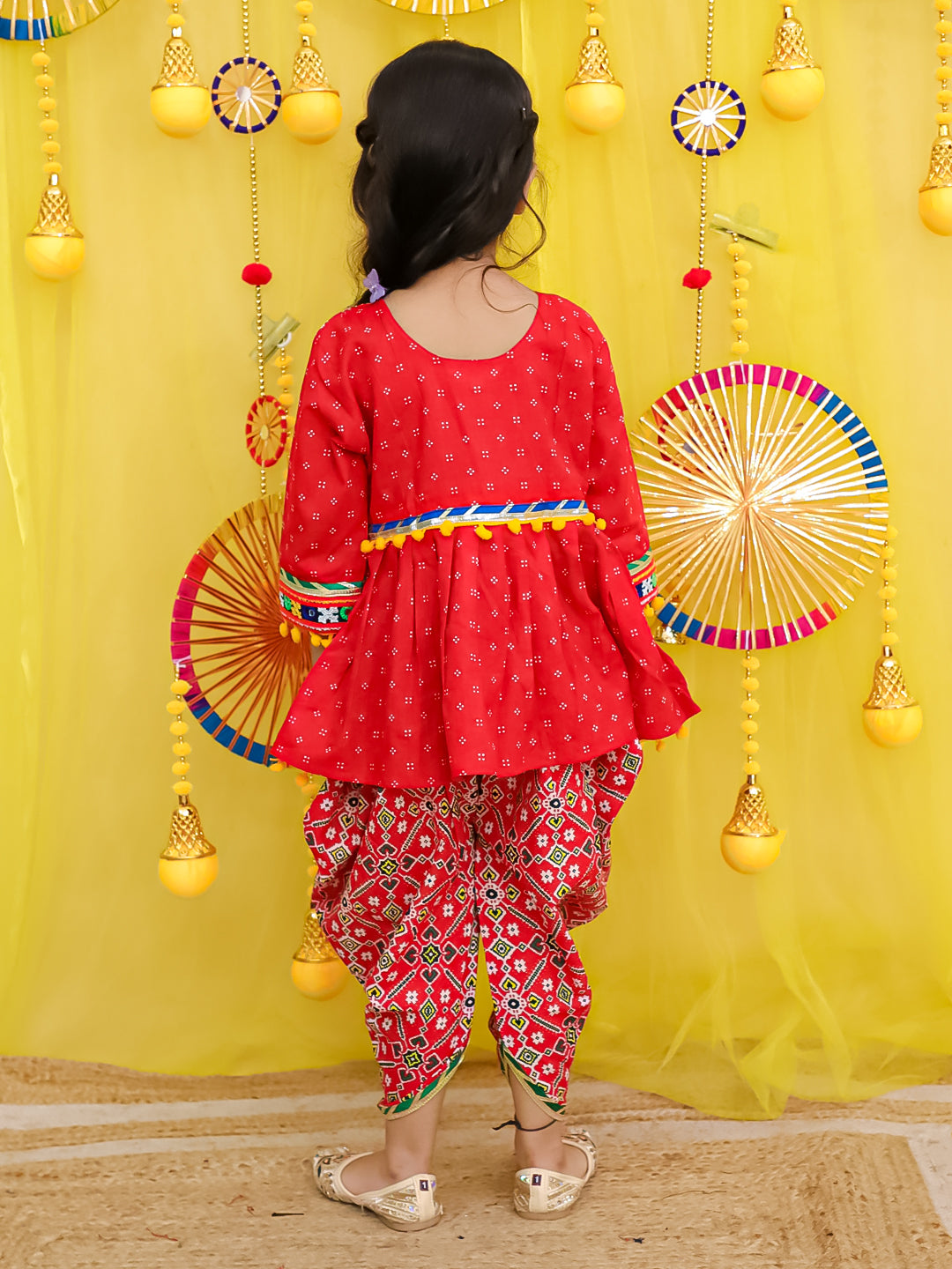 Ethnic Suit Set for Girls - Pink | BN25IW01PIA | DesiQlo