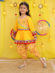 Ethnic Suit Set for Girls - Yellow | BN25IW01YLA