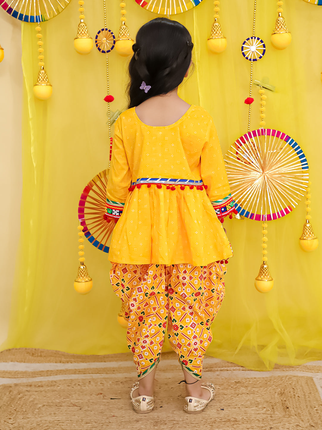 Ethnic Suit Set for Girls - Yellow | BN25IW01YLA | DesiQlo