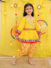 Ethnic Suit Set for Girls - Yellow | BN25IW01YLA