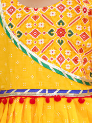 Ethnic Suit Set for Girls - Yellow | BN25IW01YLA