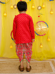 Dhoti Kurta Set for Boys - Pink | BN25KD01PIA