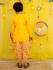 Dhoti Kurta Set for Boys - Yellow | BN25KD01YLA