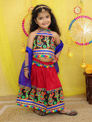 Lehenga Choli Set for Girls - Black | BN25LCO5BKA