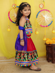 Lehenga Choli Set for Girls - Black | BN25LCO5BKA