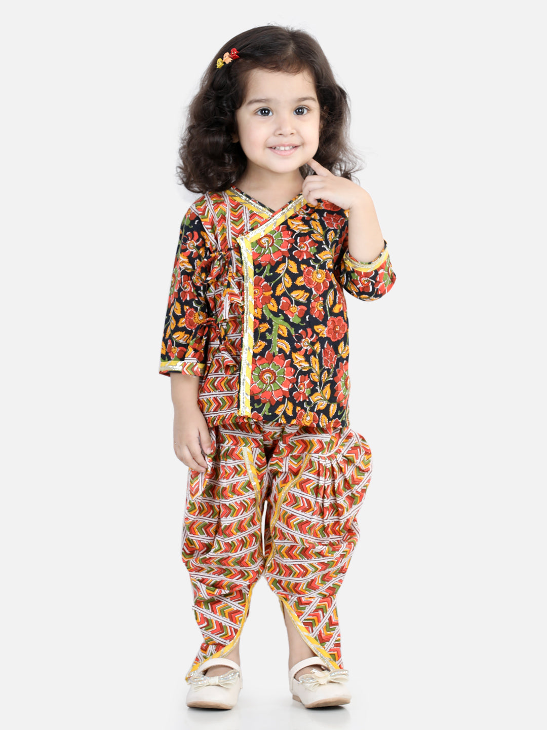 Ethnic Suit Set for Girls - Black | BR22IW29BKC | DesiQlo