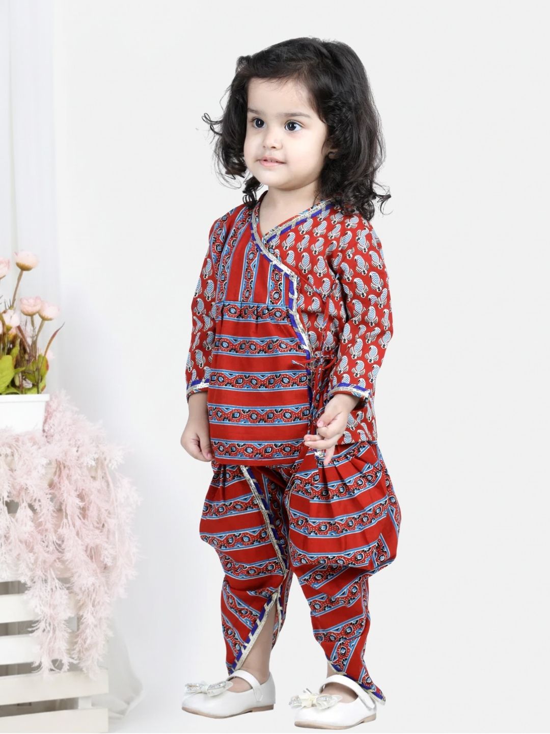 Ethnic Suit Set for Girls - Red | BR22IW29RDC