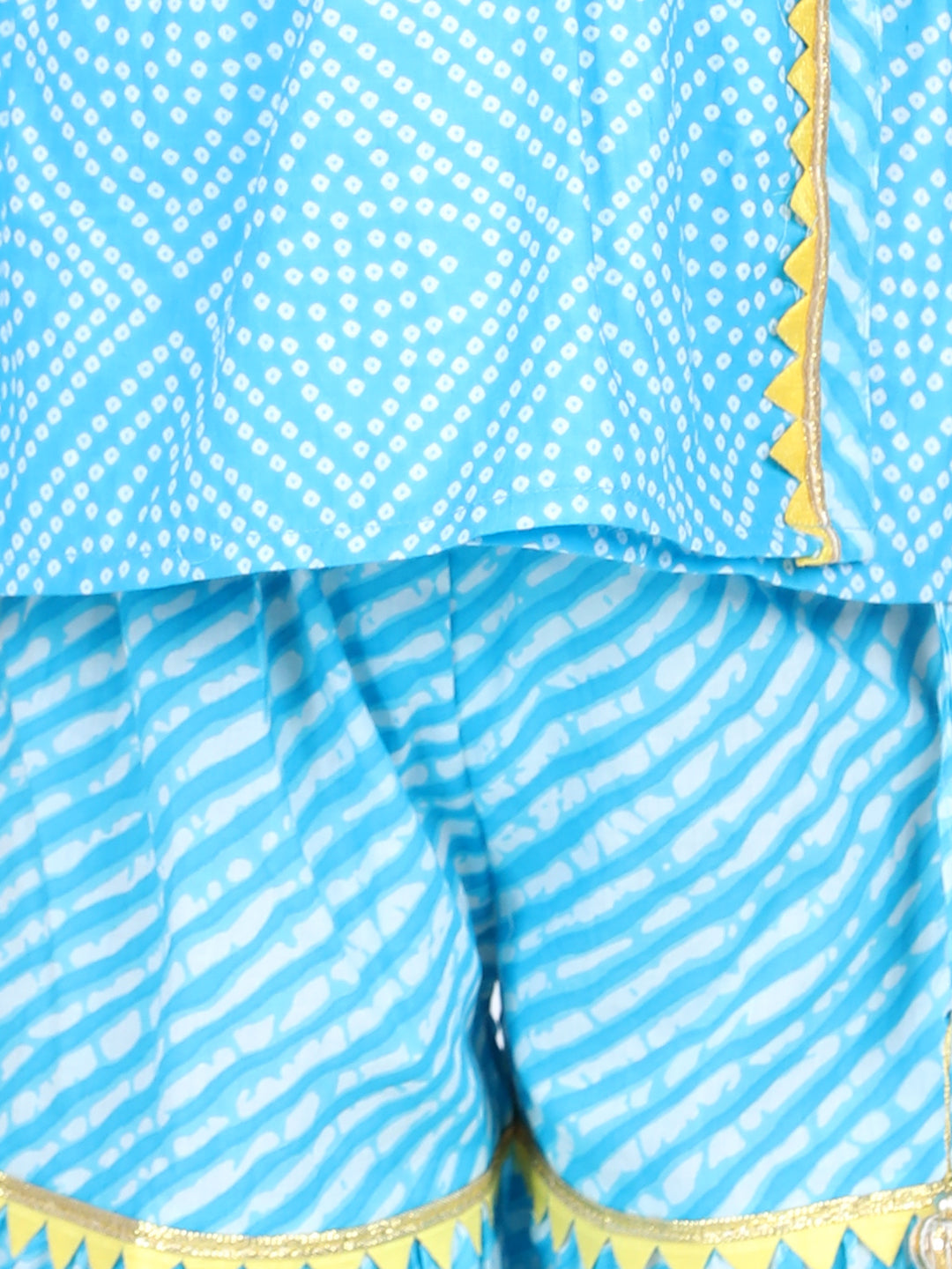 Pure Cotton Ethnic Suit Set for Kids - Blue | BR22IW31BLB | DesiQlo