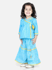 Pure Cotton Ethnic Suit Set for Kids - Blue | BR22IW31BLB
