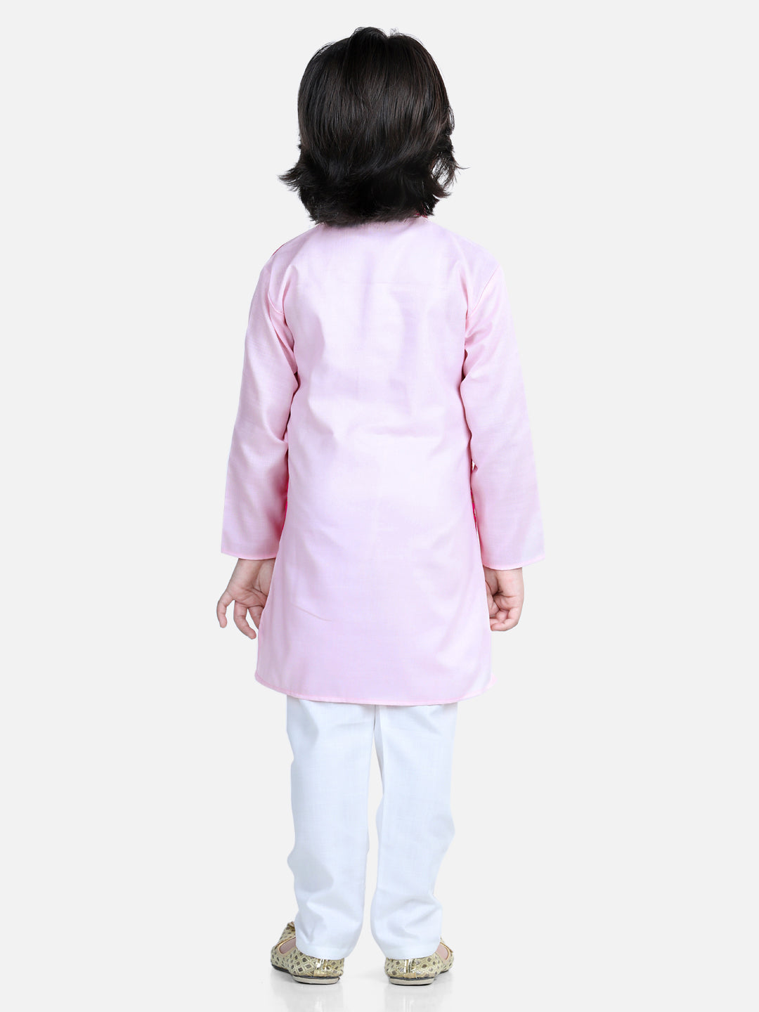 Cotton Kurta Pajama Set for Boys - Pink | BR22KP28BPB | DesiQlo