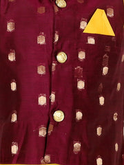 Chanderi Dhoti Kurta Set for Boys - Purple | BR23DK46PRB