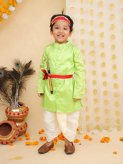 Dhoti Kurta Set for Boys - Green | BR23DK47GRC