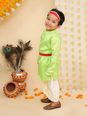 Dhoti Kurta Set for Boys - Green | BR23DK47GRC