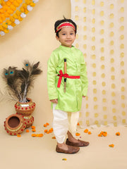 Dhoti Kurta Set for Boys - Green | BR23DK47GRC