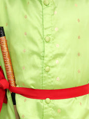 Dhoti Kurta Set for Boys - Green | BR23DK47GRC