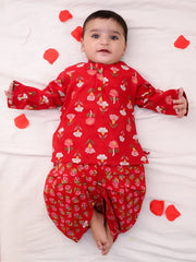 Dhoti Kurta Set for Boys - Red | BR23DK50RDA