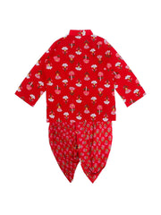 Dhoti Kurta Set for Boys - Red | BR23DK50RDA