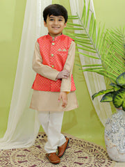 Kurta Pajama Set for Boys - Coral | BR23KP51CLB
