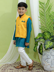 Kurta Pajama Set for Boys - Yellow | BR23KP51YWB