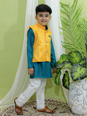 Kurta Pajama Set for Boys - Yellow | BR23KP51YWB