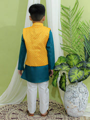 Kurta Pajama Set for Boys - Yellow | BR23KP51YWB