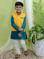 Kurta Pajama Set for Boys - Yellow | BR23KP51YWB