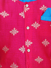 Kurta Pajama Set for Kids - Blue | BR23KP54BLB