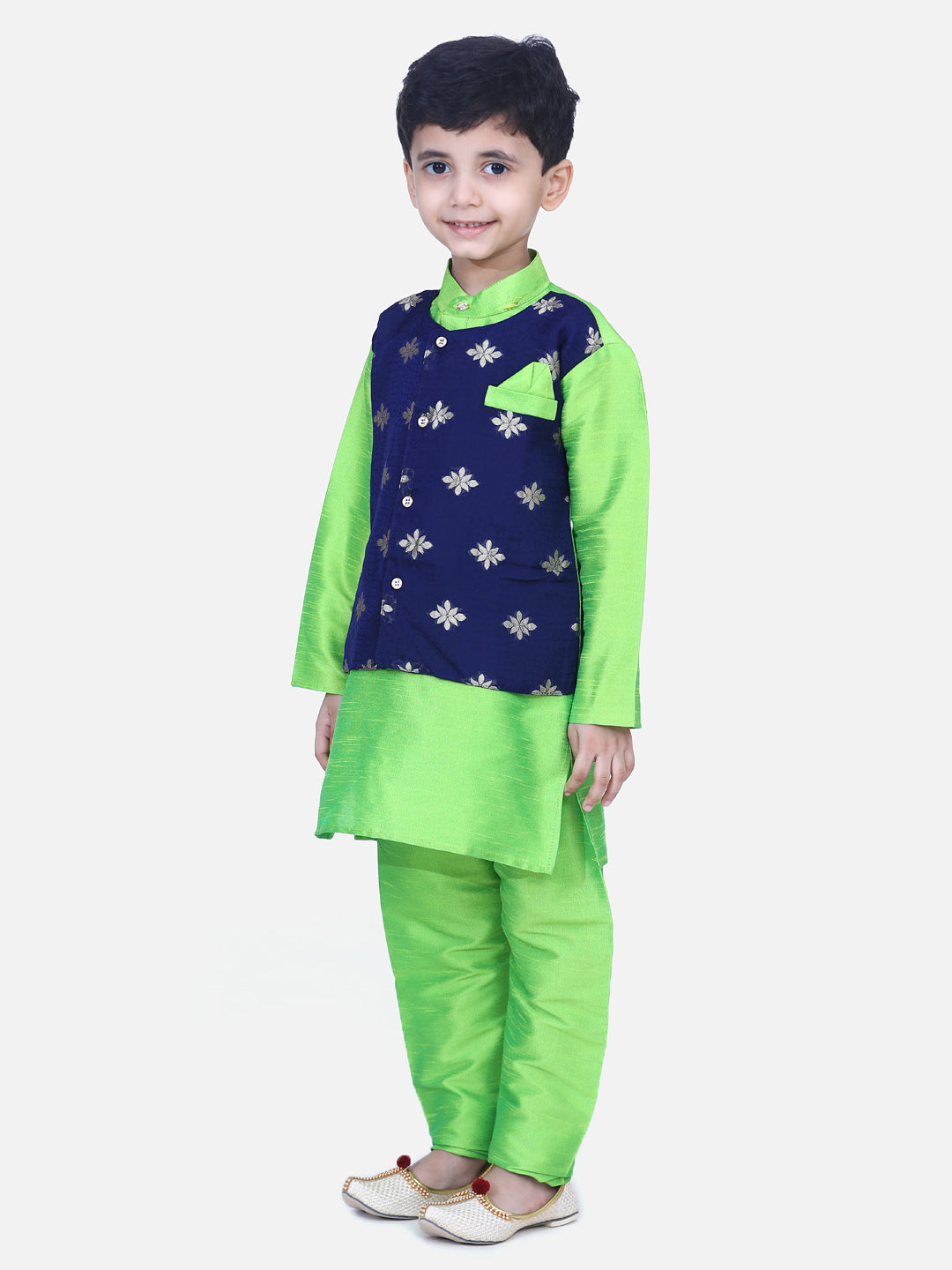 Kurta Pajama Set for Boys - Green | BR23KP54GRB | DesiQlo