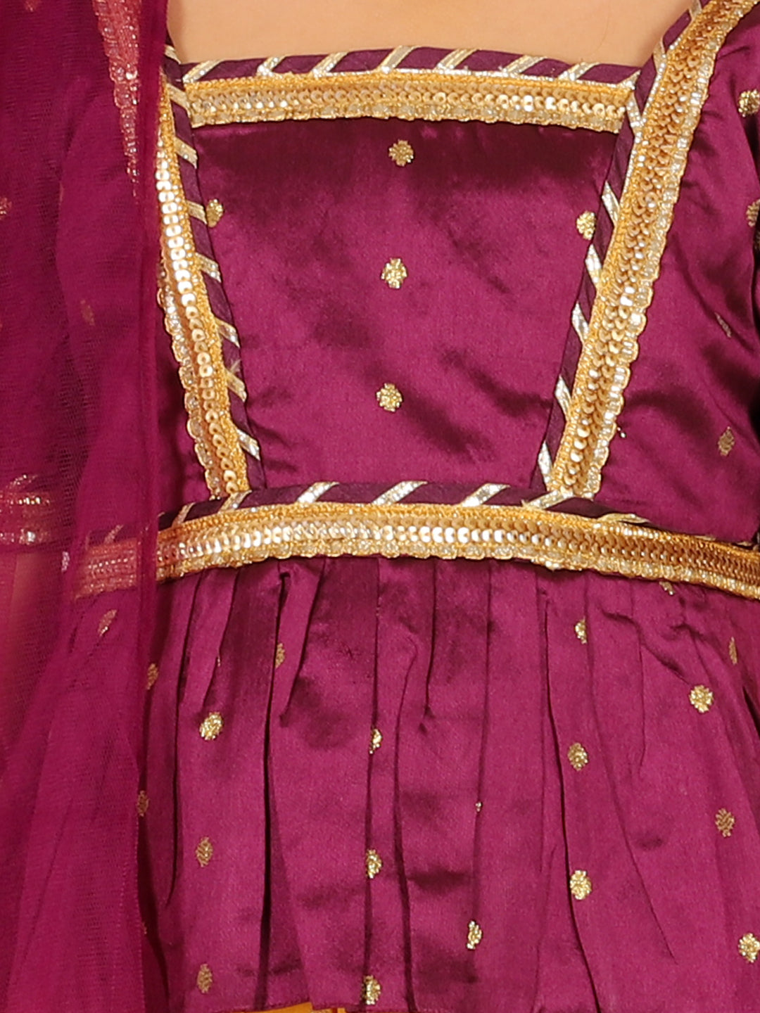 Lehenga Choli Set for Girls - Purple | BR23LC59PRB | DesiQlo
