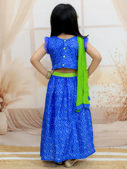 Lehenga Choli Set for Girls - Blue | BR23LC64BLB