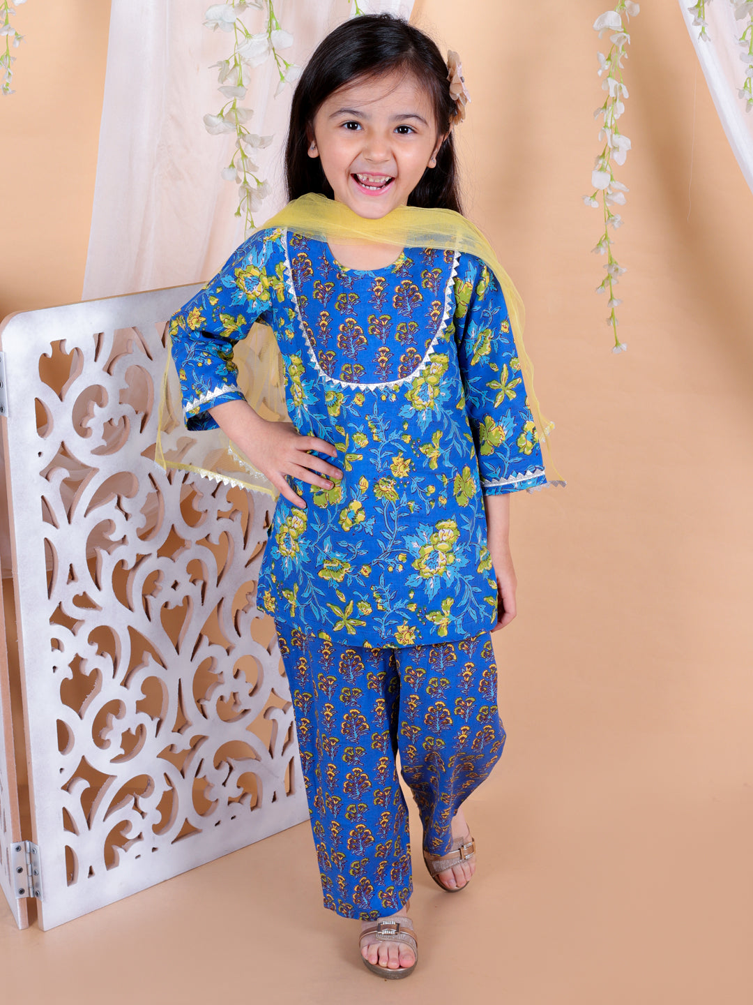 Ethnic Suit Set for Girls - Blue | BR23SU35BLC