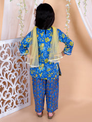Ethnic Suit Set for Girls - Blue | BR23SU35BLC