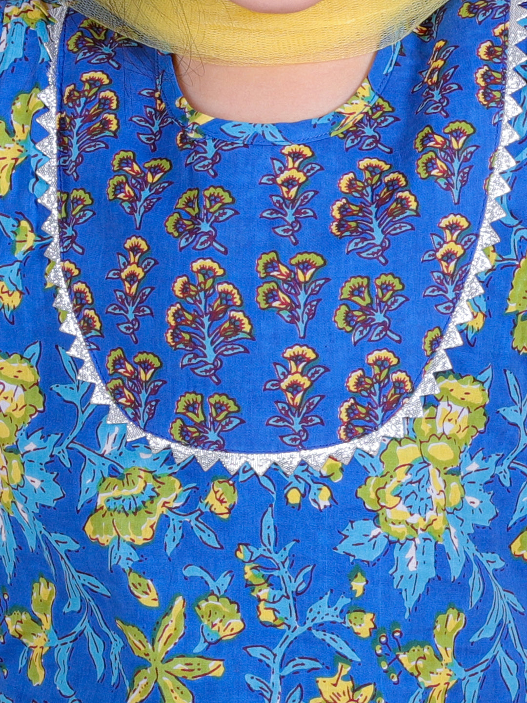 Ethnic Suit Set for Girls - Blue | BR23SU35BLC | DesiQlo