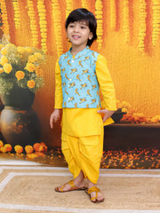 Dhoti Kurta Set for Boys - Blue | BR24DK68BLA