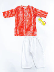 Kurta Pajama Set for Boys - Orange | BR24IN84ORA